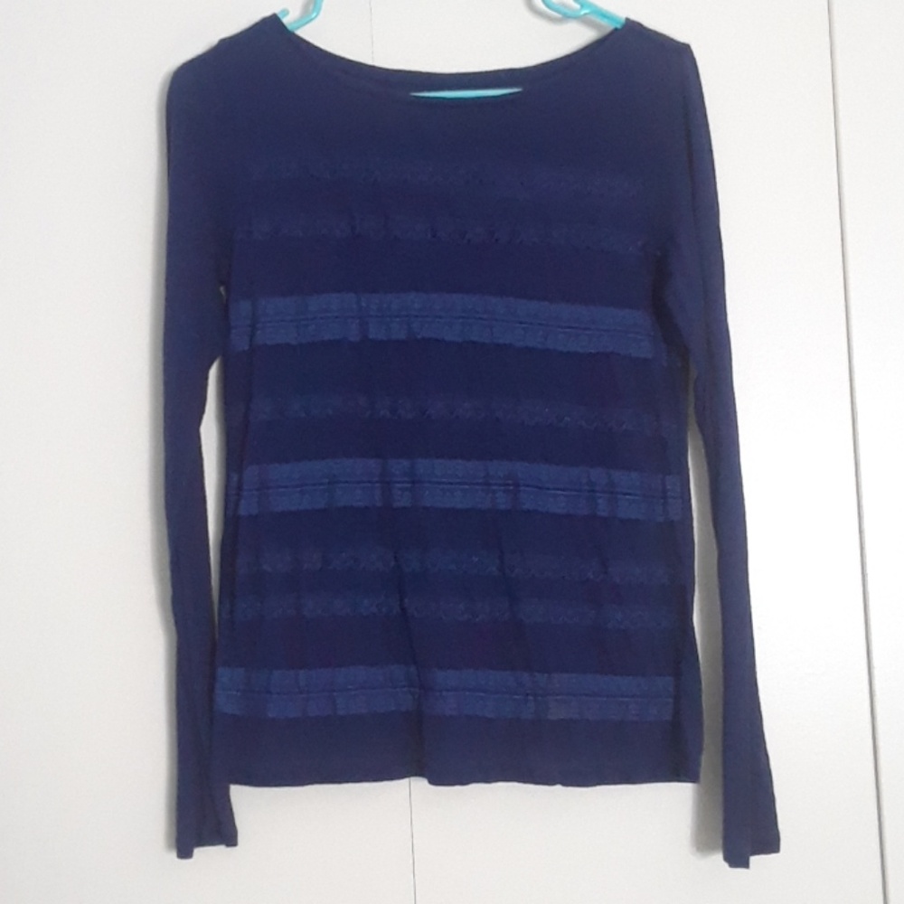 Lace Dark Blue Top
